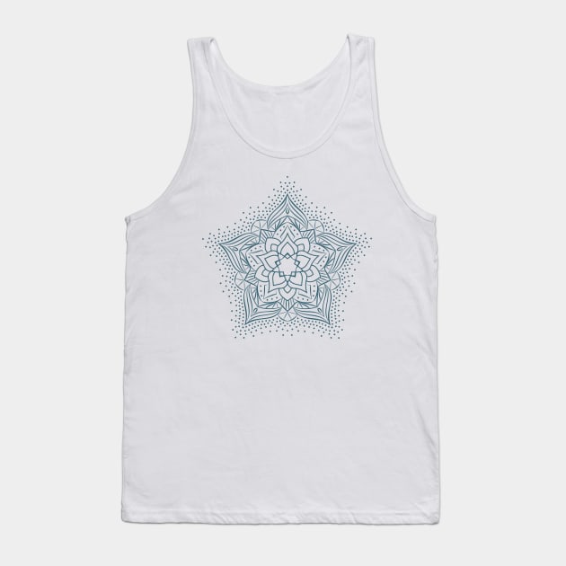 Blue mandala Tank Top by AllPrintsAndArt